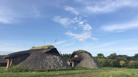 美術館近所の三內丸山遺址縄文時代の家づくり， 鑽進去有很明顯