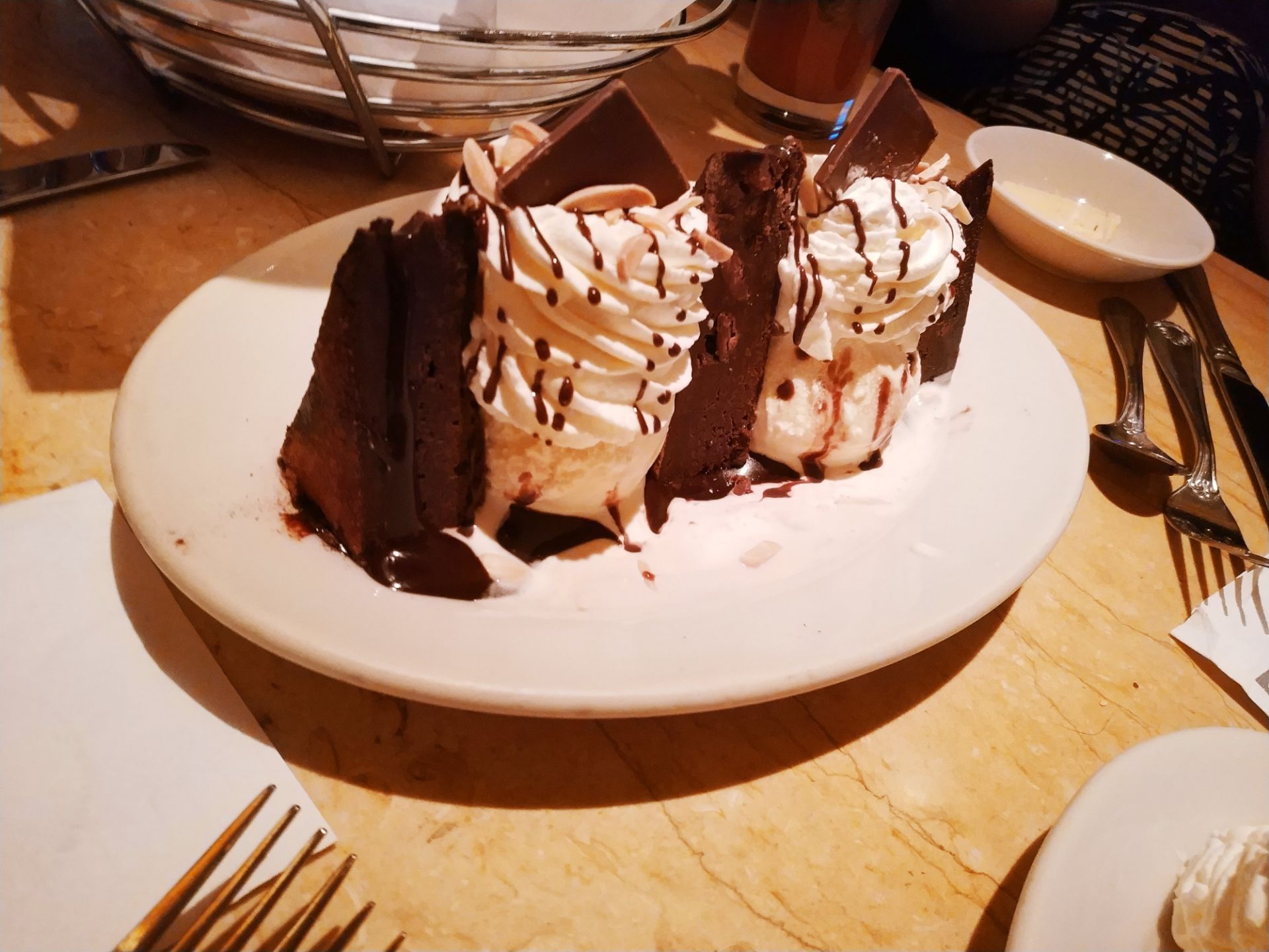 Godiva Chocolate Brownie Sundae Cheesecake Factory
