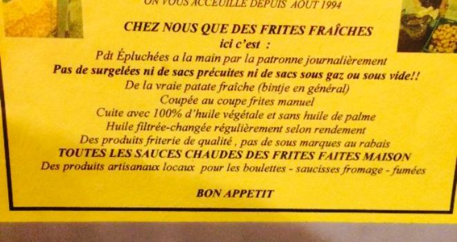 Friterie des Hauts de Sacognes