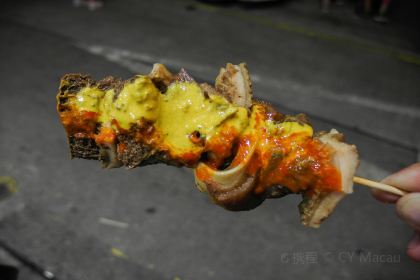 Macau Ming Kee Beef food