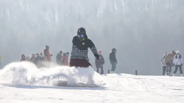 Skiing in Shangzhi
