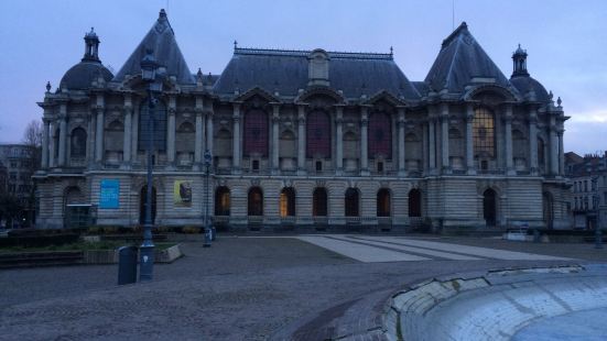 里爾美術館是一座大型的博物館類展館，分為上下兩層。一層大多為