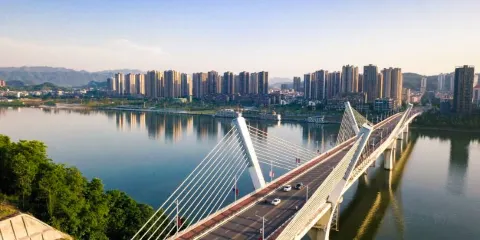 嘉陵江南屏大橋