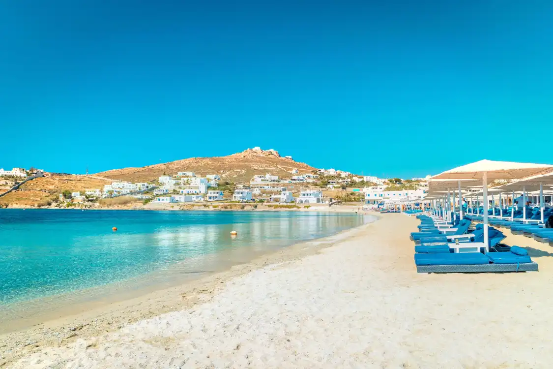 Hotels near Ornos Beach