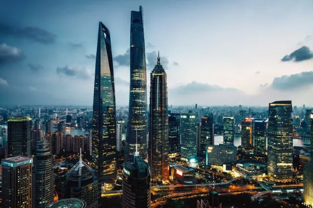 Go and Check Shanghai Modern Skyline with Bird's Eye View