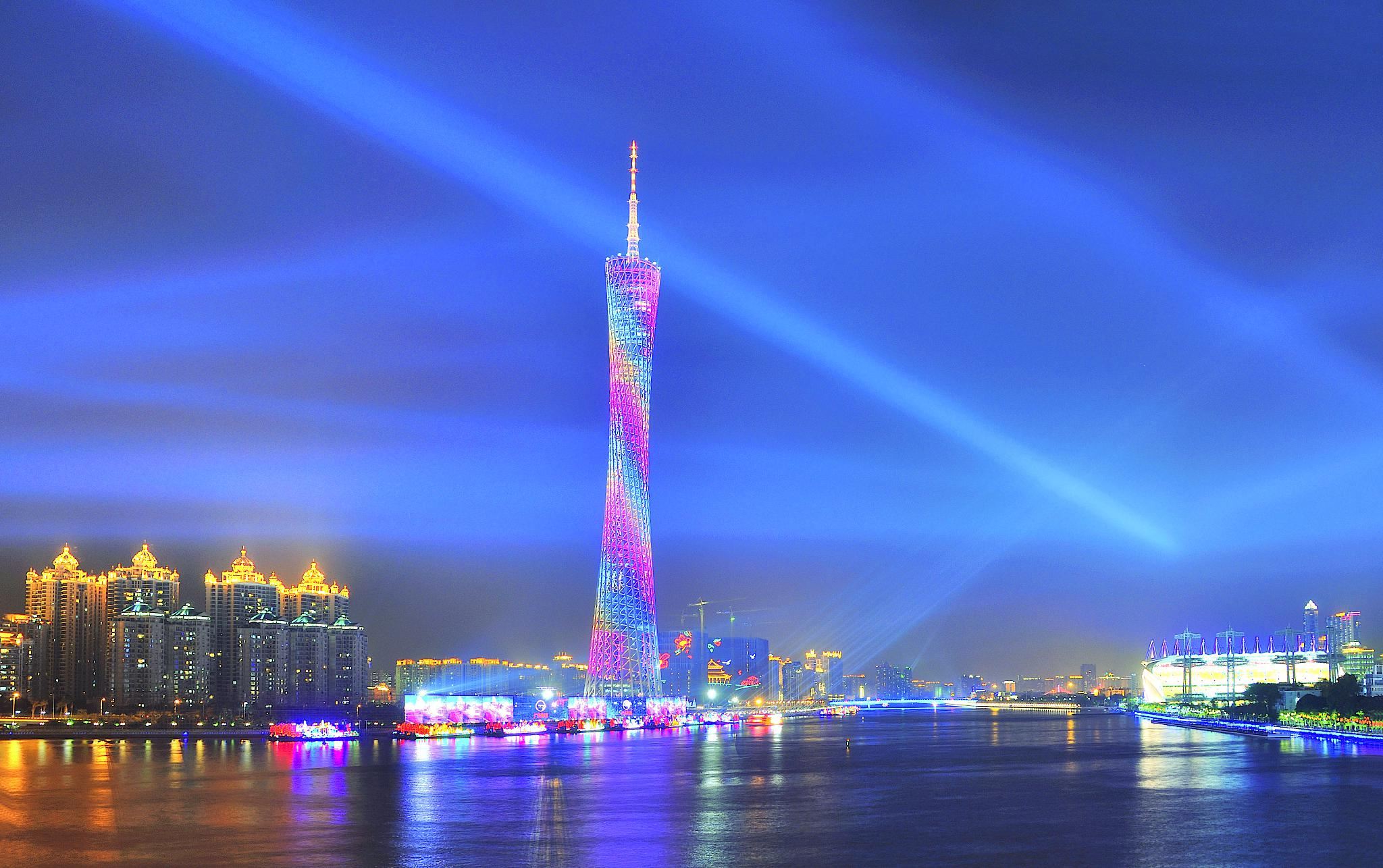 เหมาทัวร์กว่างโจว: ล่องเรือชมแม่น้ำไข่มุกยามค่ำคืน