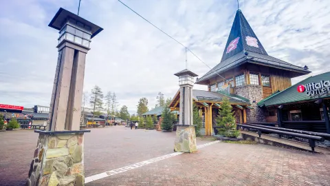 Arctic Circle Line attraction in Lapland