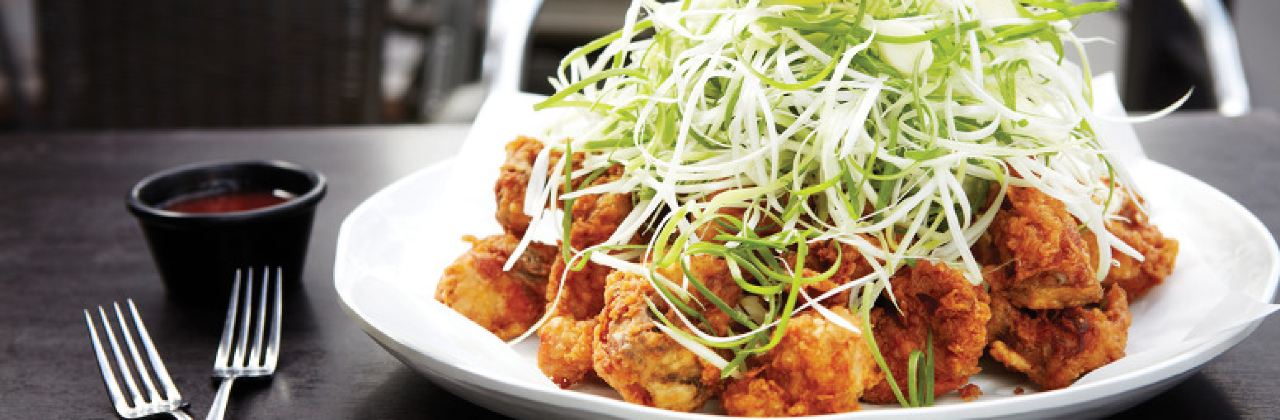King Cheon Fried Chicken With Spring Onions