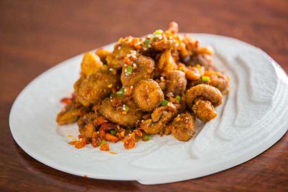 Snow mountain clouds wild mushrooms