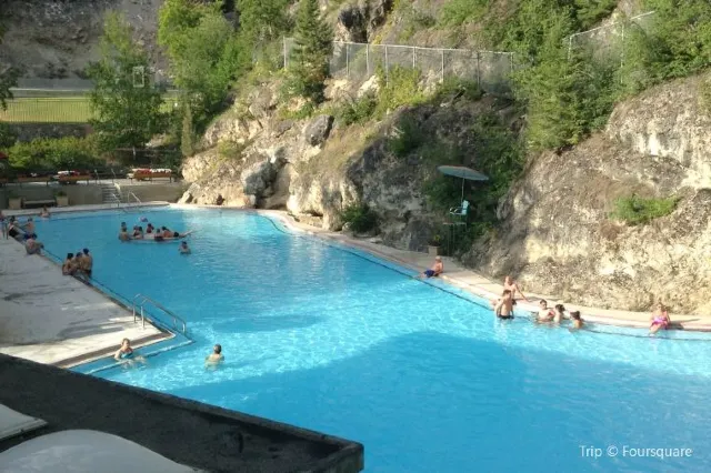 To Relax after A Day Hiking: Banff Upper Hot Springs