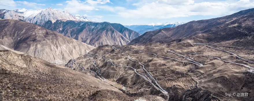 Zig-Zag Mountain Road With 72 Turns