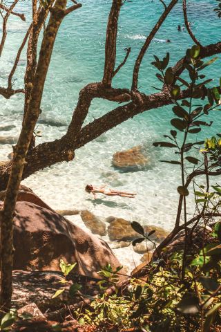 The most perfect island in Cairns called Fitzroy Island, spent out time wandering the beaches and swimming in the crystal clear water!