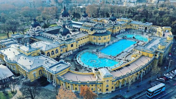 Bathing in Budapest