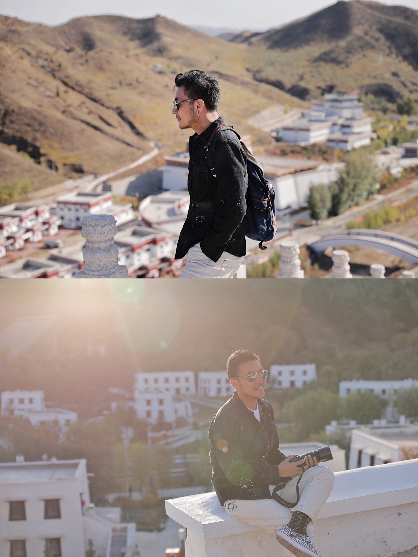 The five famous Tibetan Buddhist temples near Baotou, Inner Mongolia, are named "The Four Famous Temples of Tibetan Buddhism in China" with the Potala Palace in Tibet, the Ta'er Monastery in Qinghai, and the Labrang Monastery in Gansu. 

Five calls for 60 yuan, Mongolian, Tibetan and other ethnic minorities can offer. There are two choices from the gate of the park to the five-day call. One is the battery car, and the other is to go by yourself. I did not hesitate to choose the latter. 

 Actually, the road to the five-day call is very good, flat and not far. But there was a hill next to it, and the view to the top of the mountain was very good, so I went up the mountain. The hills are undulating all the way, and people are going up and down the road. Every hilltop has Mani piles and prayer flags, and the sun is colorful. 

 Over the top of the mountain, I finally saw the five-day call. This temple group is not large, and it is small and restrained compared to the temples in Tibet and Qinghai. Quietly standing in an unknown valley. In the autumn, the temples in the sun exude a charming light. 

Five is the largest and largest temple called Su Guzhen. It is allowed to visit in the temple, but it is not allowed to take pictures. There is a house next to the Sugu Temple, called Rongken, which is a place for tea and lunch for the monks. There are four large pots built in. It is said that the largest pot can cook 1,500 pounds of beef. 

Five when there are a total of nine halls. But most of them are only open to the public when they have statutes. Each stand has not only a map but also a code. If you can't get in, you can watch the inside through the computer 3D landscape. 

 Suddenly ran over a kitten, not afraid of people at all, but also went to the arms of people. At first glance, the monks in the temple are very good at it. 

 Now I think the color of Tibetan architecture is very high. It is not the kind of red and green that is advertised, but the combination of dark brown, brick red and white. Occasionally, bright yellow, very beating. Especially on sunny days, people feel comfortable. 

 When I arrived at the five-day call, I felt that I would return to Tibet in a moment, and the sun was as strong and pure as Tibet.