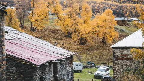 Ushguli attraction in Georgia