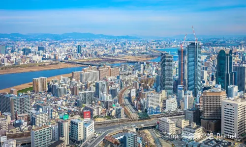 Skyline View in Osaka