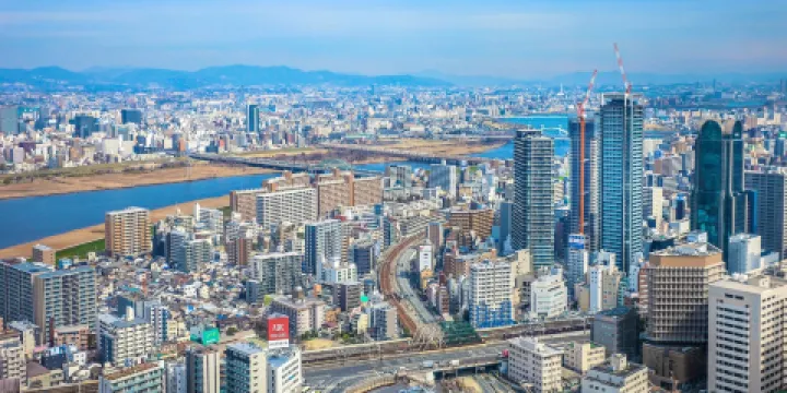 大阪登高眺望都市天際線