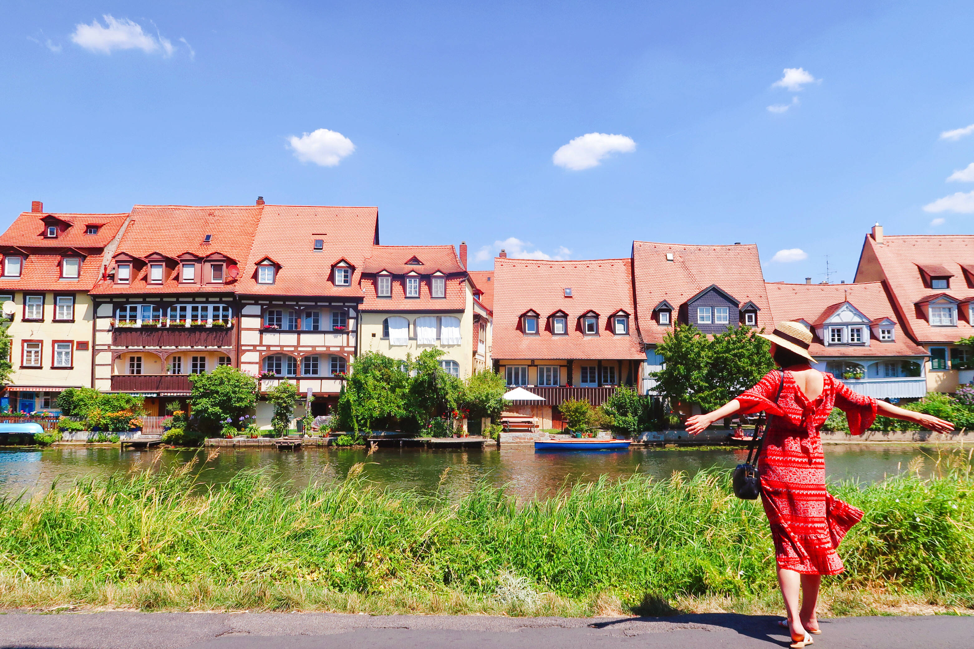 Take a nice walk along the beautiful riverside at Bamberg, Germany, to enjoy a breath of fresh air!