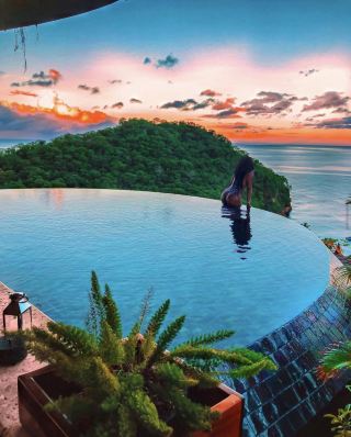My private pool in my galaxy room with the most beautiful view Ive ever seen