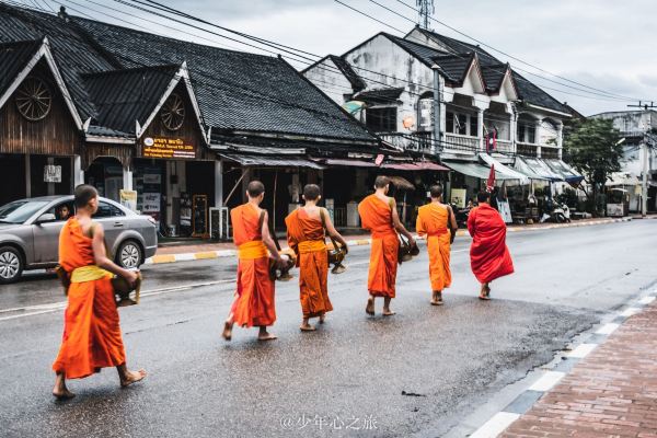 Alms Giving Ceremony in Luang Prabang