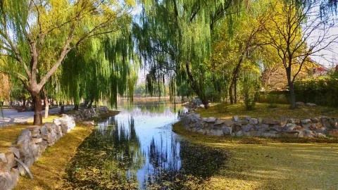 Yuanmingyuan Park attraction in Beijing
