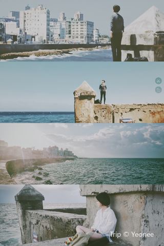 Check out the Shooting Location of Encounter - This Korean drama fully demonstrates the unique charm of the Malecón in Cuba. Park Bo-gum stands on the causeway, the waves lashing at the shore behind him. Song Hye-kyo looks up at the Morro Castle as she sits on the city wall, wearing a red dress. The castle takes on an old-fashioned yet mysterious appearance on a clear day.
