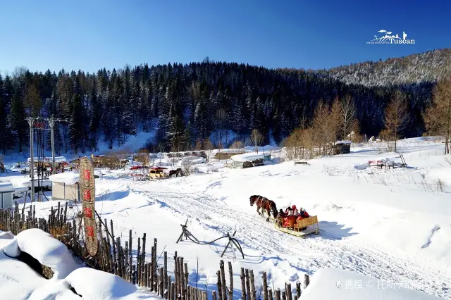 Snow Sledding in Hailin