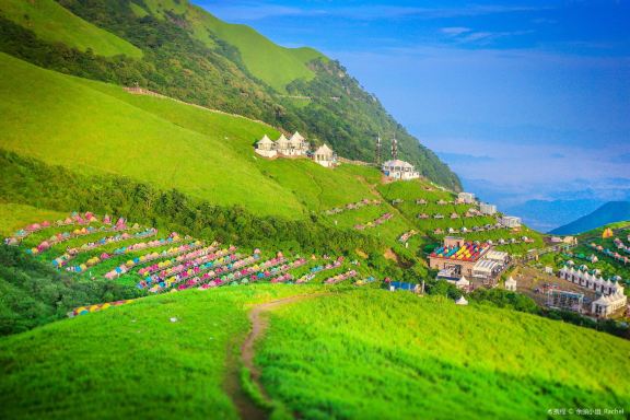 Wugong Mountain Guanyin Dang Meadow Starry Sky Outdoor Campsite