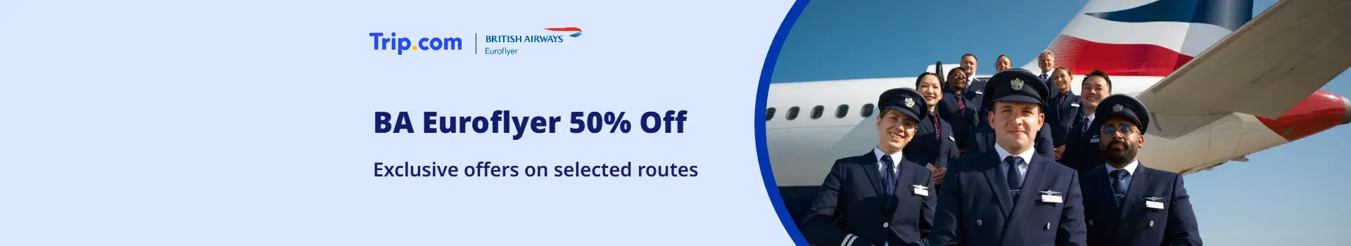 British Airways Euroflyer: 50% Off Selected Flights