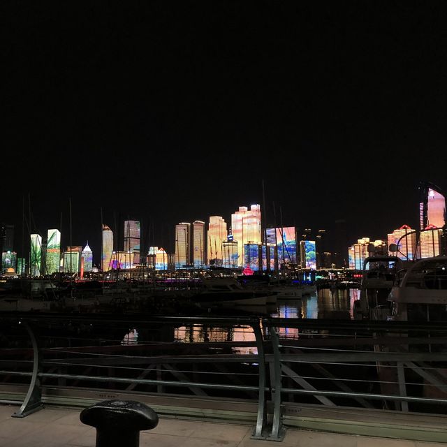 오사광장 야경과 칵테일 한 잔