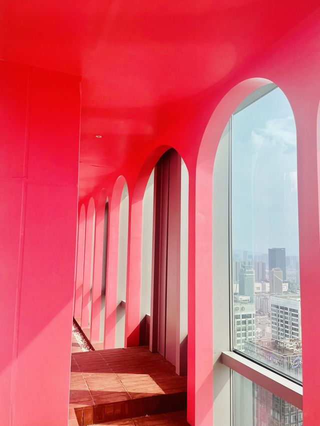 The Pink Maze and the City View HANGZHOU