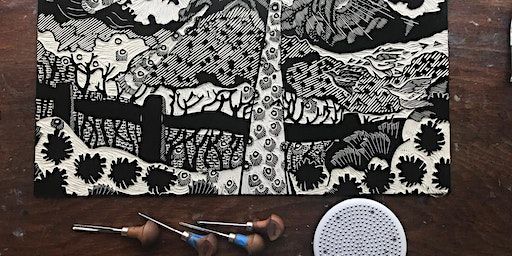 A Creative Day of Linocut Printing with Luna North | Studio KIND. at The Corn Store