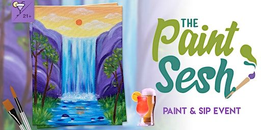 Paint & Sip Painting Event in Cincinnati, OH – “Chasing Waterfalls” at QCR | Queen City Radio, West 12th Street, Cincinnati, OH, USA