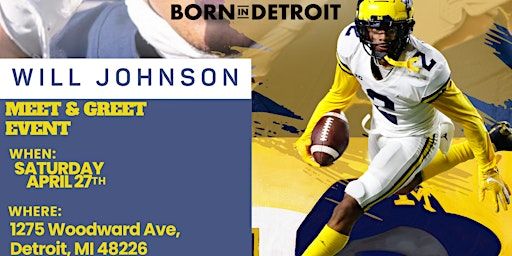 Will Johnson VIP Meet and Greet! | 1275 Woodward Ave