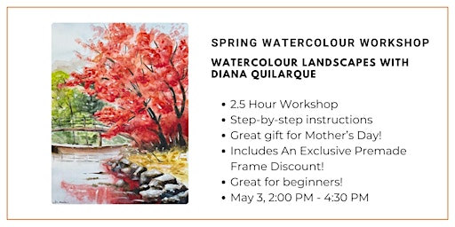 Spring Watercolour Workshop: Serene Landscape for Mom! | Wallack's Art Supplies and Framing