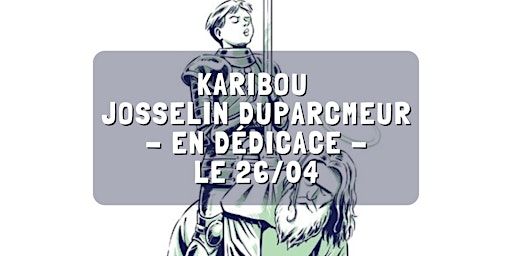 Karibou et Josselin Duparcmeur en dédicace à Momie Lyon ! | Librairie Momie Lyon