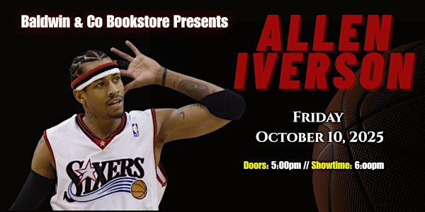 Allen Iverson Author Talk and Book Signing | 1030 Elysian Fields Ave