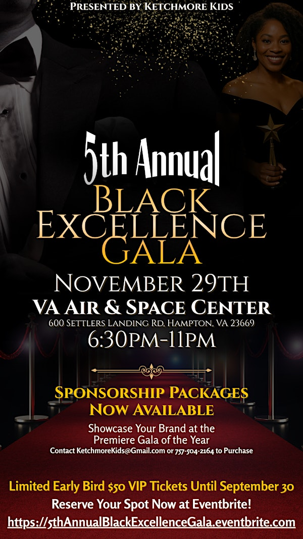 5th Annual Black Excellence Gala | Virginia Air & Space Science Center