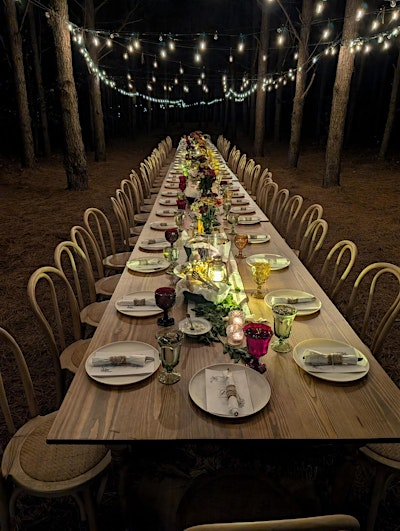 Dinner in the Pines at FigMINT Farms by Sassool MAY 3 | 1501 Two Pond Ln