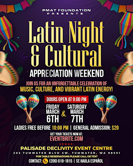 LATIN NIGHT & CULTURAL APPRECIATION WEEKEND | Palisade Declivity Event Centre