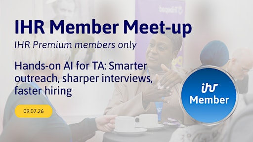 Hands-on AI for TA: Smarter outreach, sharper interviews, faster hiring | To be announced
