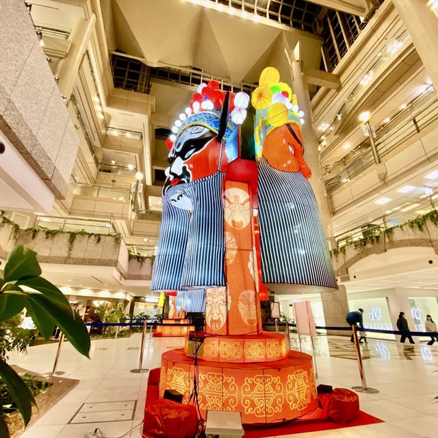 冬の夜のランドマークプラザ