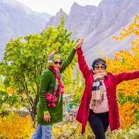 autumn in Hunza Valley Pakistan