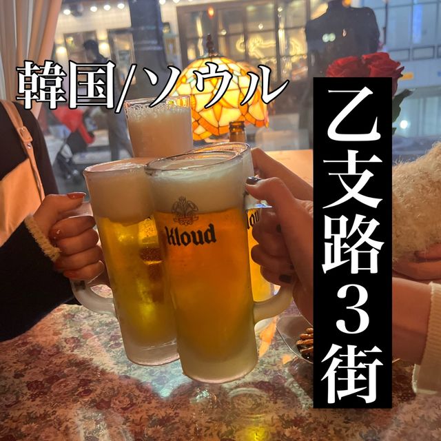 韓国/ソウル【乙支路3街】おすすめの飲み屋街の中のお店紹介💕