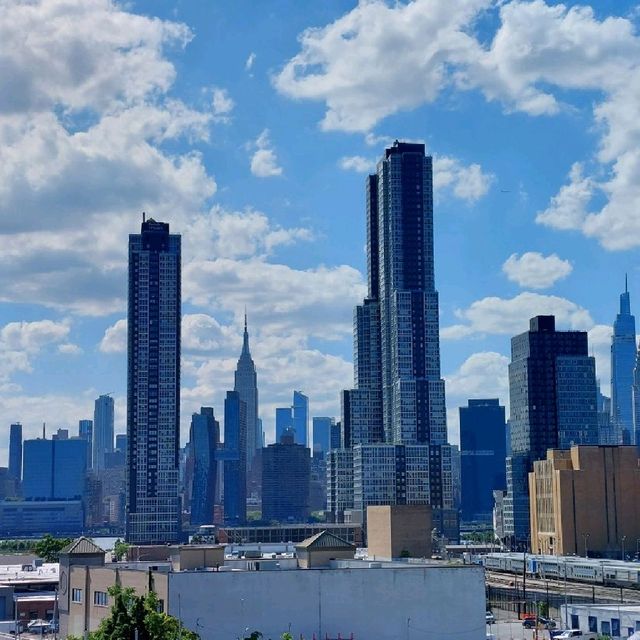View of Manhattan from Pulaski Bridge 