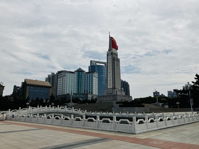 The famous tower of Nanchang at Bayi Square!