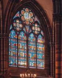 The astronomical clock is renowned worldwide and is one of the attractions of Strasbourg Cathedral.