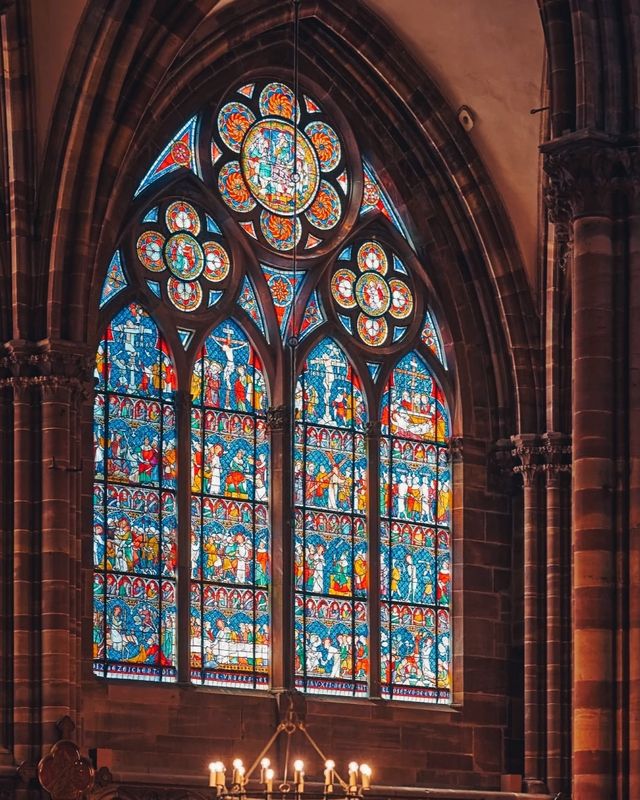 The astronomical clock is renowned worldwide and is one of the attractions of Strasbourg Cathedral.
