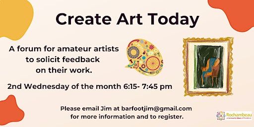Create Art Today- a feedback forum for amateur & professional artists | Community Libraries of Providence: Rochambeau Library