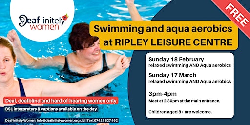 FREE swimming and aqua aerobics sessions | Ripley Leisure Centre